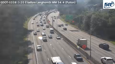 GDOT-0338: I-20 E before LanghornSt MM 54.4 (Fulton)