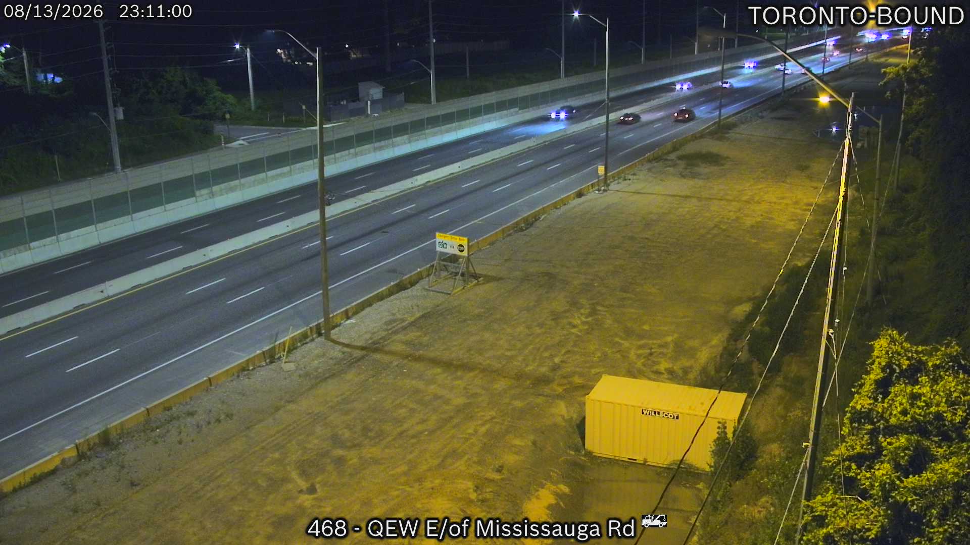 QEW East of Mississauga Road