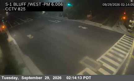 CA-1 - SR-1 : (825) SB PCH at Bluff Dr/West St - South