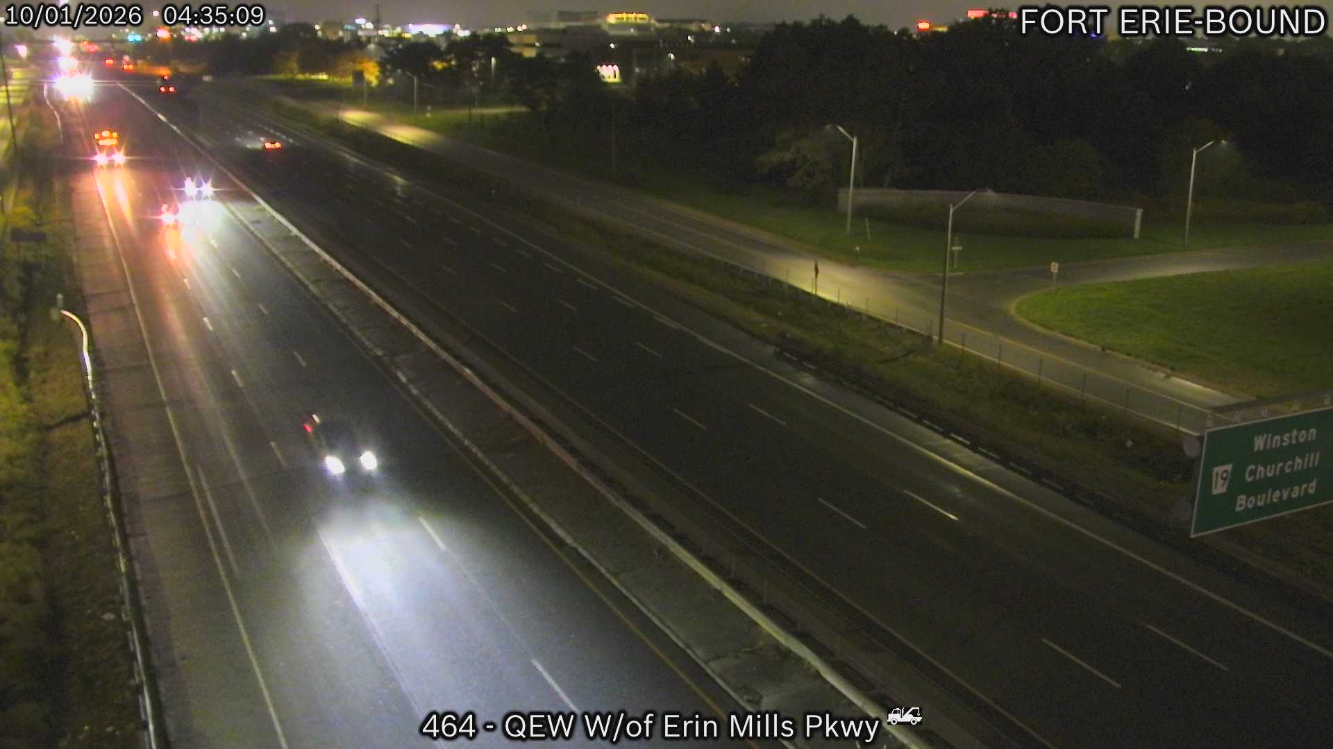 QEW West of Erin Mills Parkway