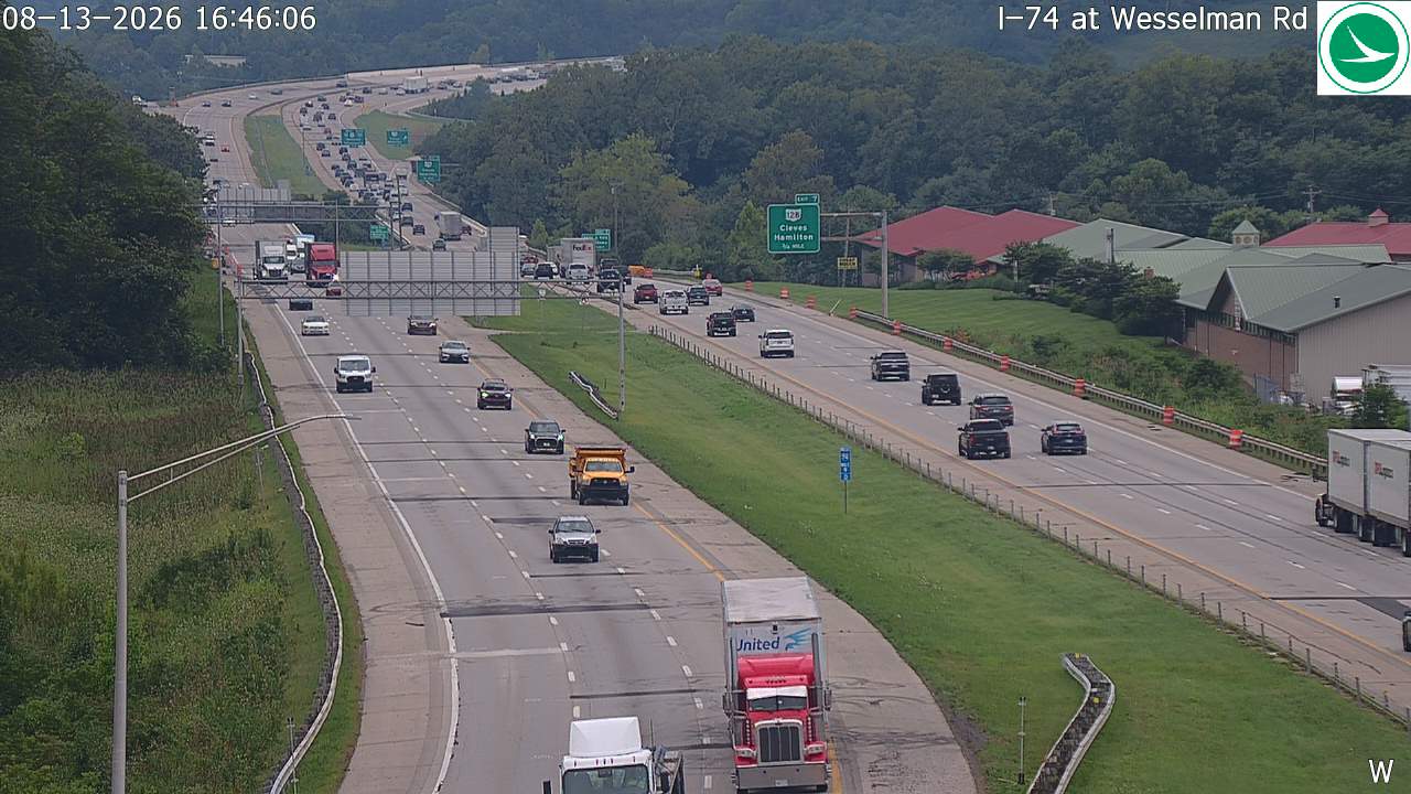 I-74 at Wesselman Rd