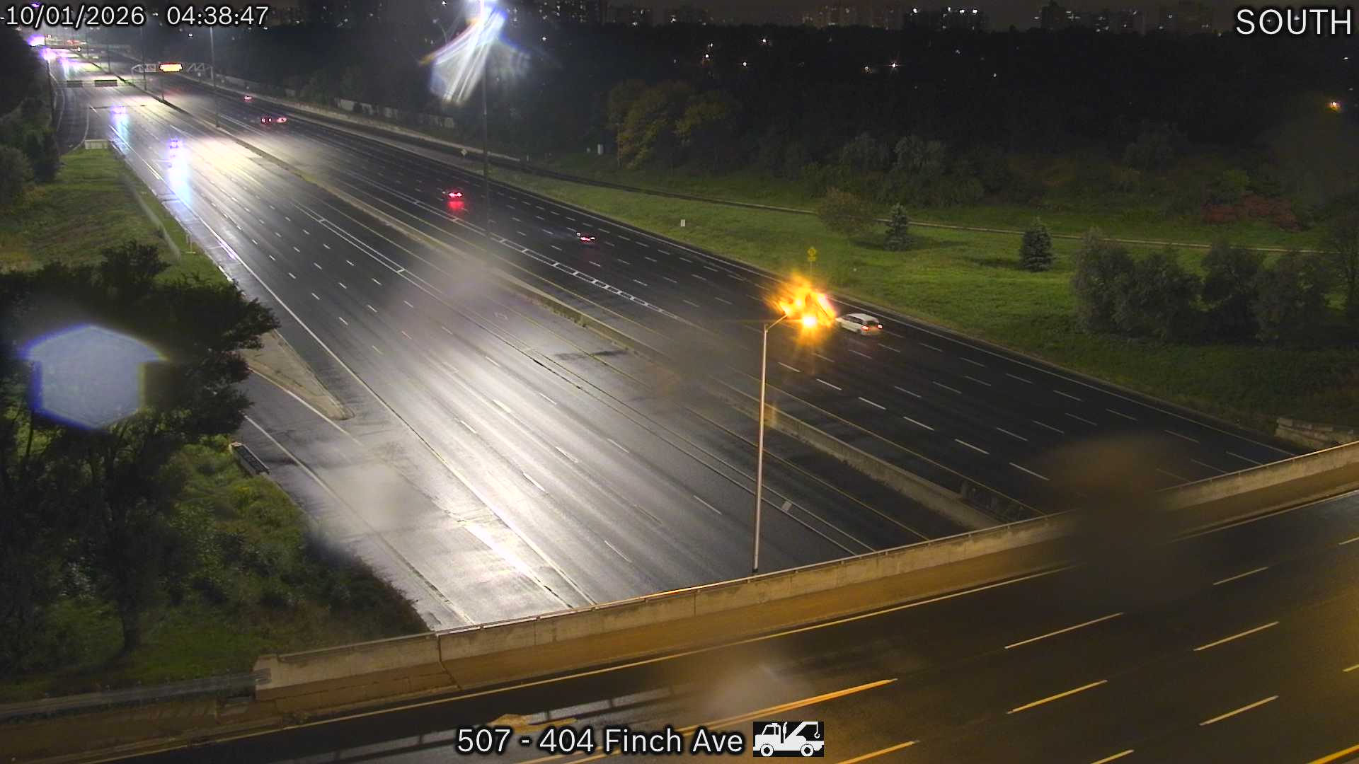 Highway 404 at Finch Avenue
