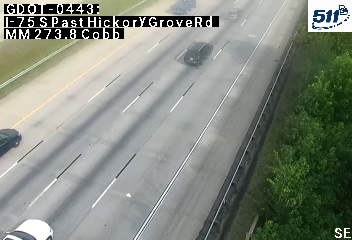 GDOT-0443: I-75 S past HickoryGroveRd MM 273.5 (Cobb)