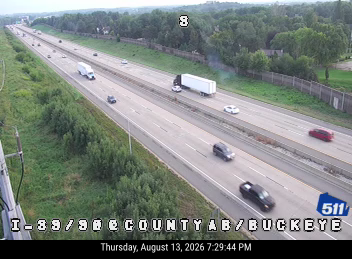 I-39/90  - I-39/90 at Buckeye Rd/County AB