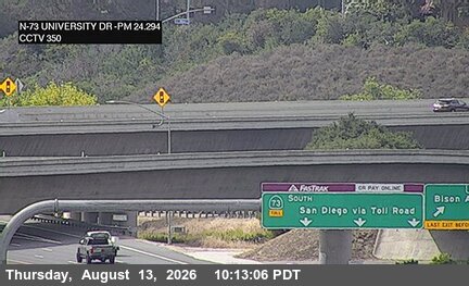 SR-73 : (350) South of University Drive Undercross
