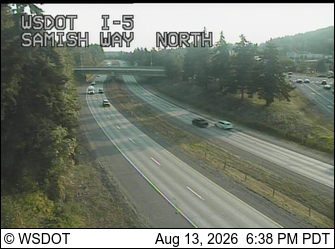 I-5 at MP 252.2: Samish Way NB Onramp