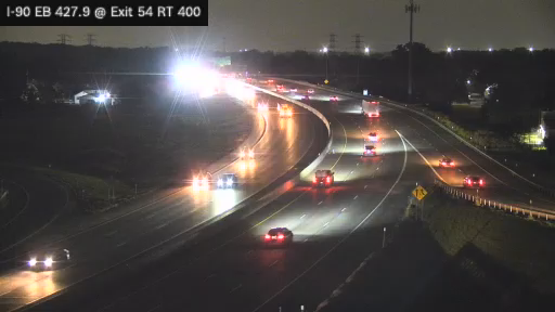 I-90 MP 427.90 EB at Interchange 54 (Route 400)