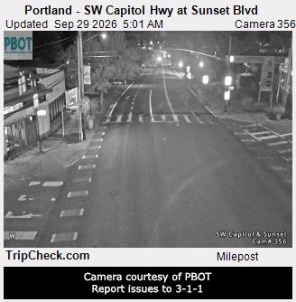 Portland - SW Capitol Hwy at Sunset Blvd