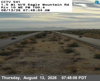 I-10 : (541) West of Eagle Mountain Rd