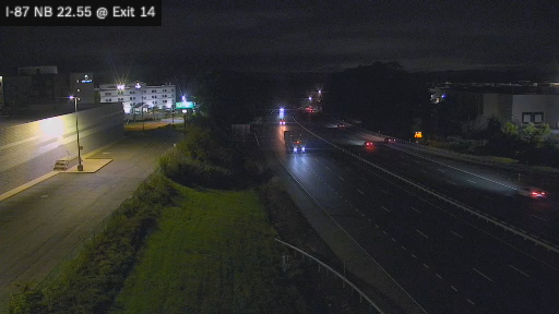 I-87 MP 022.55 NB at Interchange 14 (Spring Valley)