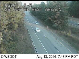 I-5 at MP 269.2: SB Custer Rest Area North