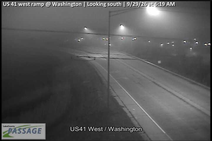 US 41 west ramp at Washington