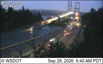 SR 16 at MP 8.5: Tacoma Narrows Bridge, Westside