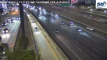 GDOT-0020: I-75/I-85 S at 14thSt MM 249.8 (Fulton)