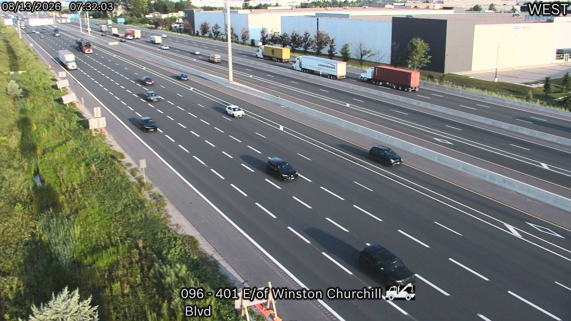 Highway 401 East of Winston Churchill Boulevard