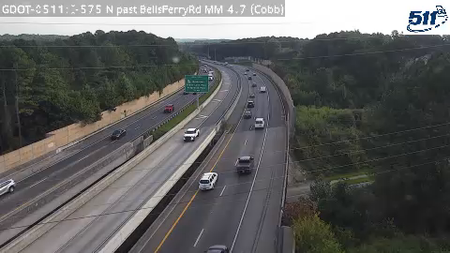 GDOT-0511: I-575 N past BellsFerryRd MM 5 (Cobb)