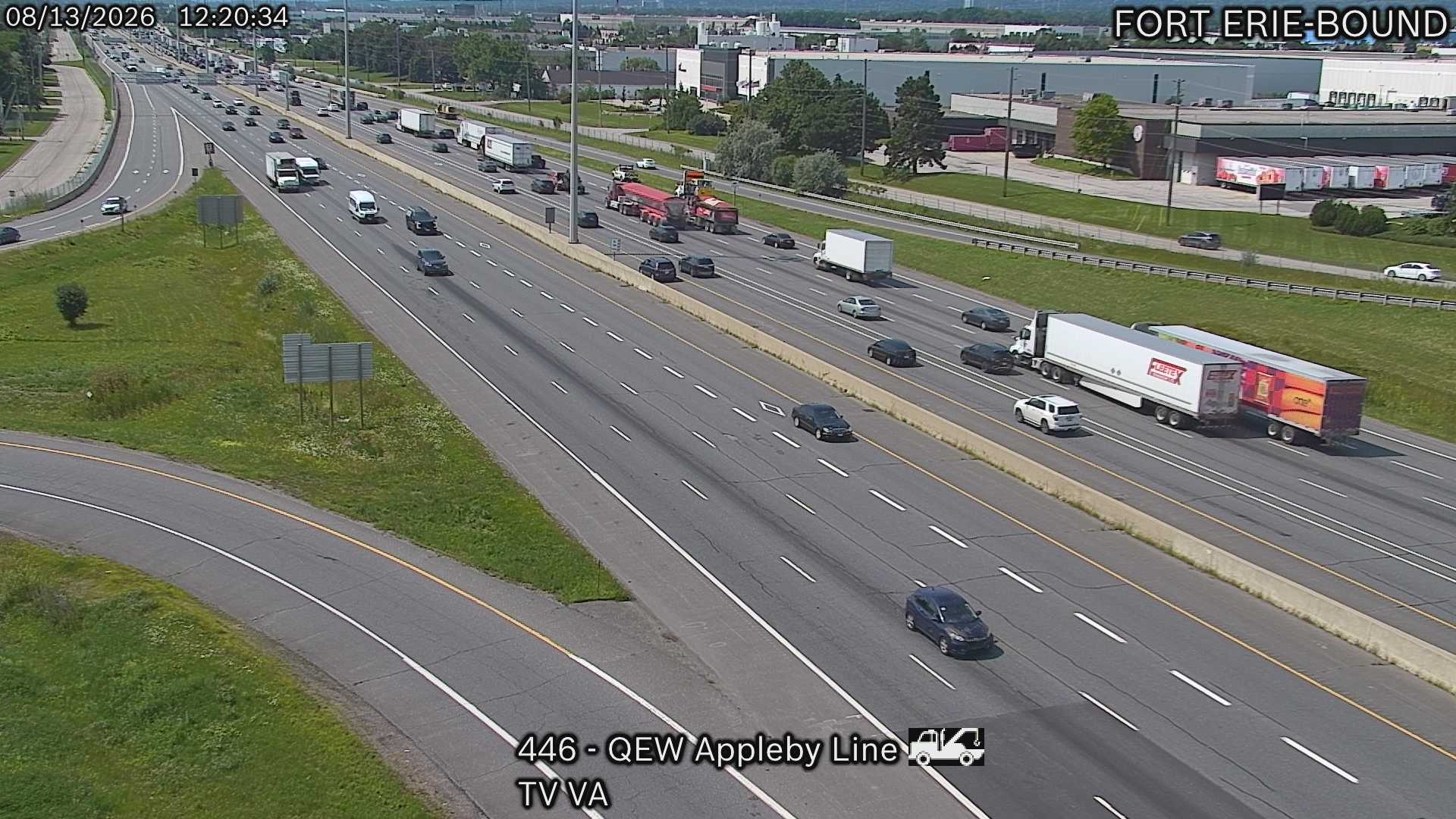 QEW near Appleby Line