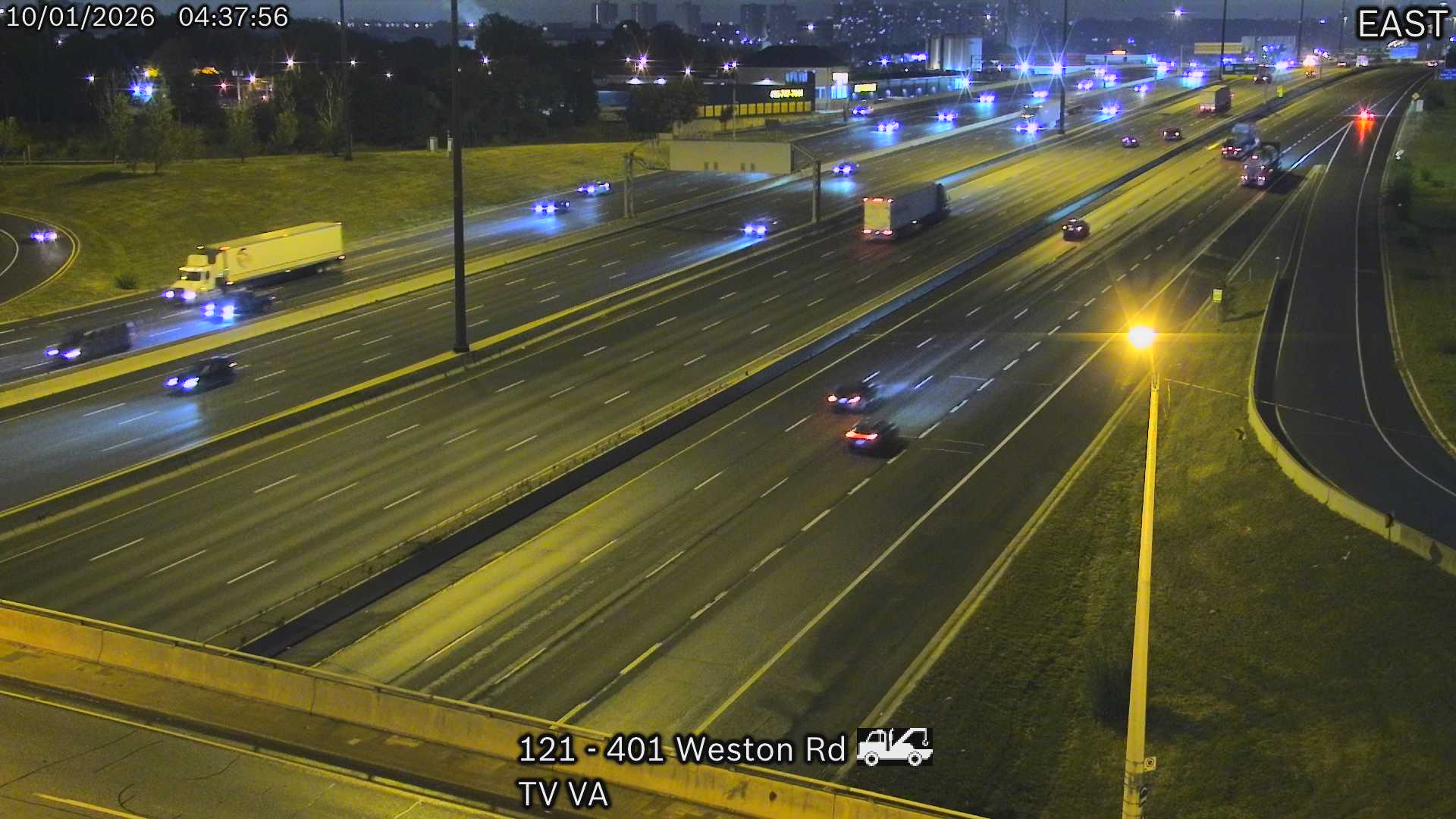 Highway 401 at Weston Road