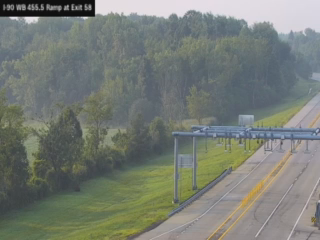 I-90 MP 455.50 West Bound Ramp to Interchange 58