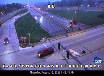 I-41/894/US 45  - I-41/894/US 45 at Lincoln Ave