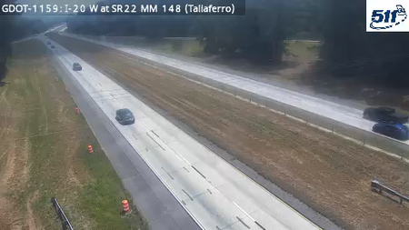 GDOT-1159: I-20 W at SR22 MM 147.7 (Taliaferro)