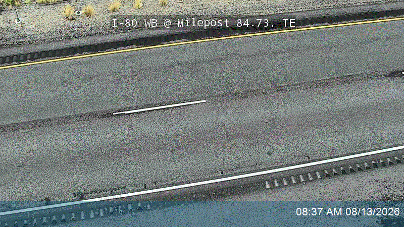 I-80 WB @ Milepost 84.73, TE                                                                        
