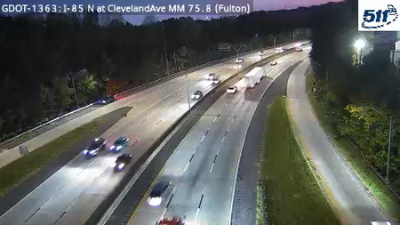 GDOT-1363: I-85 N at ClevelandAve MM 75.8 (Fulton)