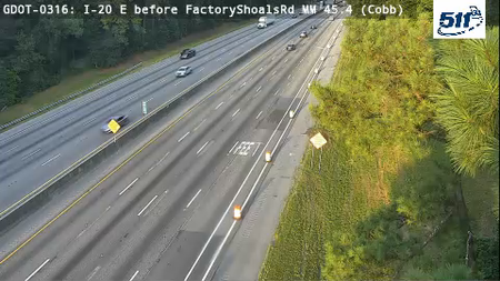 GDOT-0316: I-20 E before FactoryShoalsRd MM 45.3 (Cobb)
