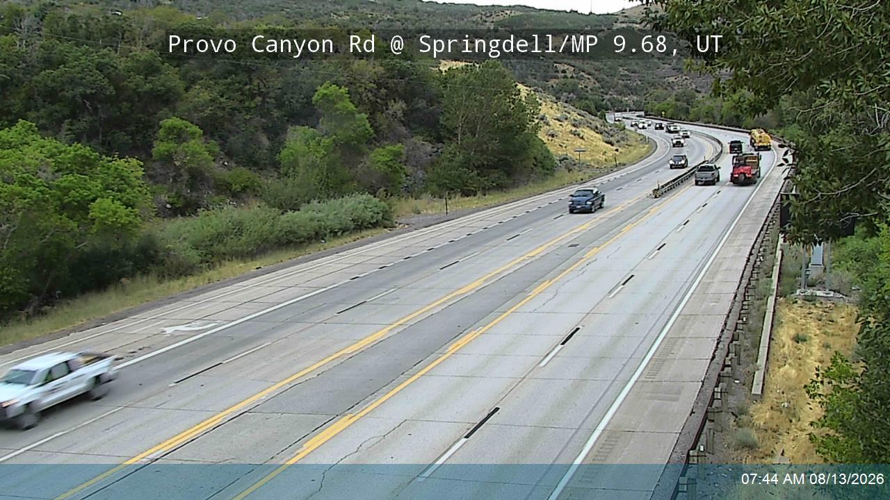 Provo Canyon Rd / US-189 @ Springdell / MP 9.68, UT