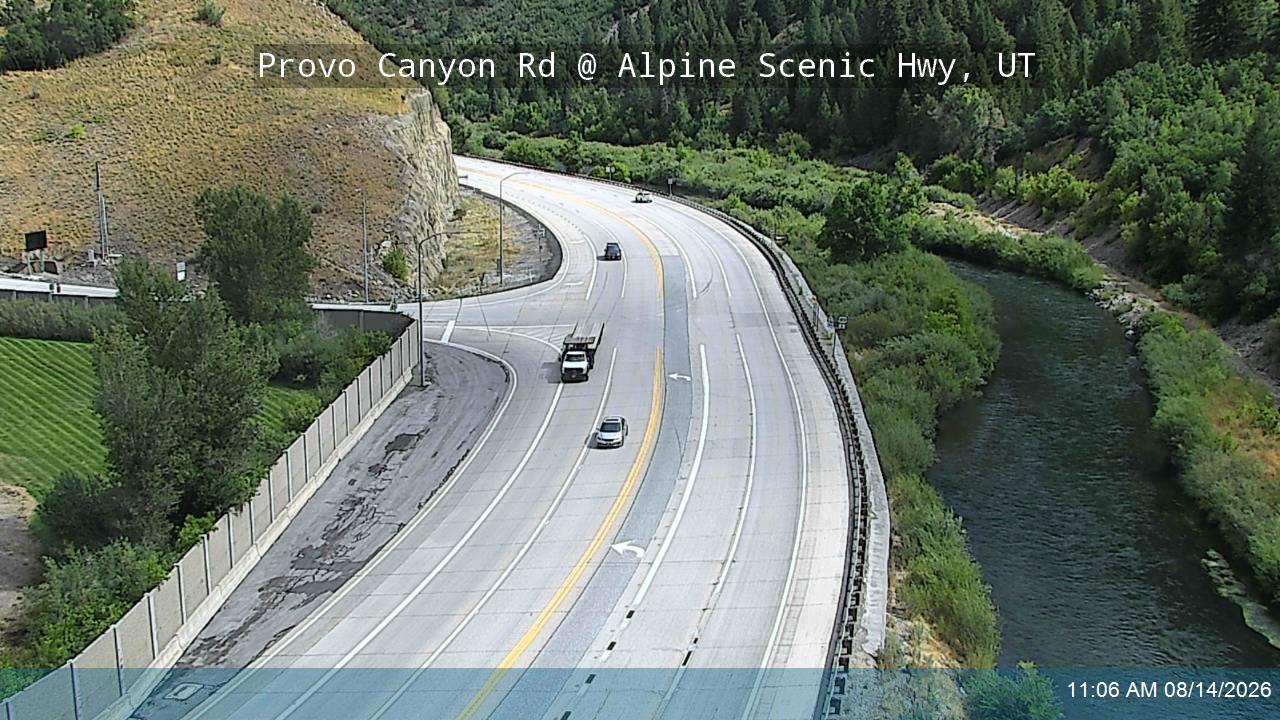 Provo Canyon Rd / US-189 @ Alpine Scenic Hwy / SR-92 / MP 14.26, UT