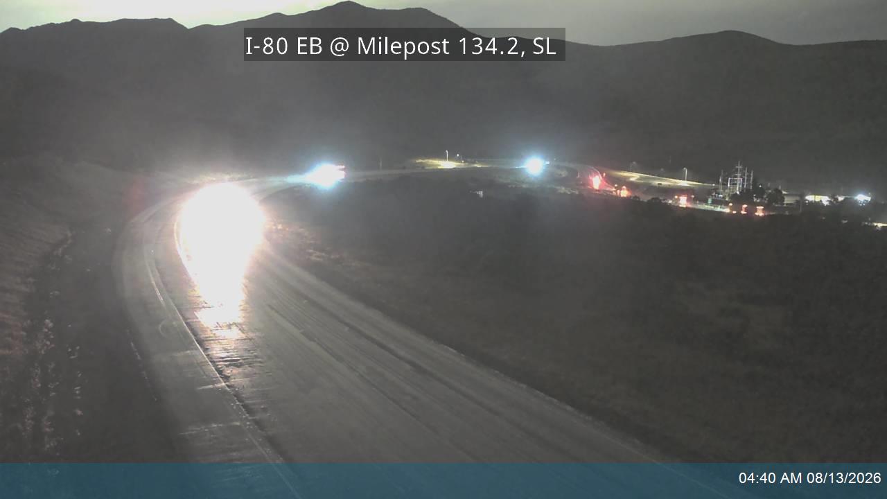 I-80 / Parley's Canyon EB @ Milepost 134.2, SL                                                      
