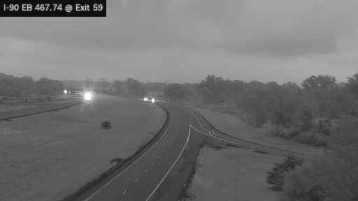 I-90 MP 467.74 EB at Interchange 59 (Dunkirk)