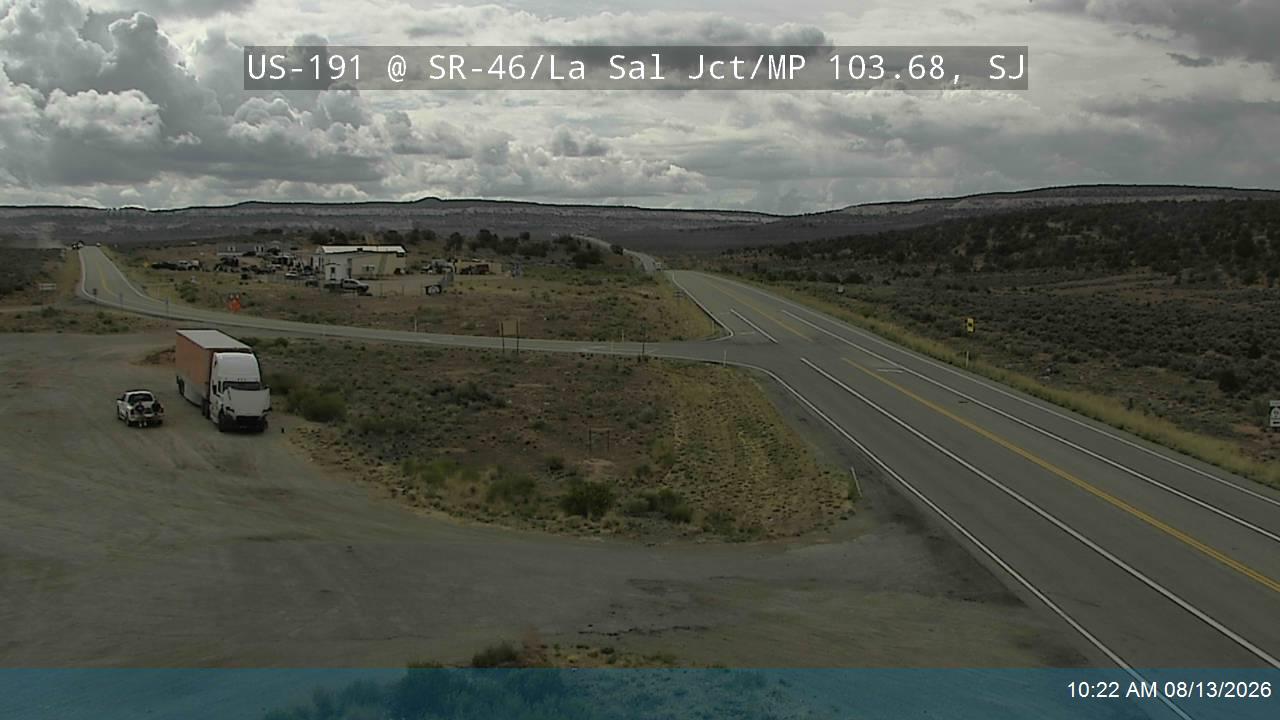 US-191 NB @ MP 103.8, SR-46 / La Sal Jct, SJ