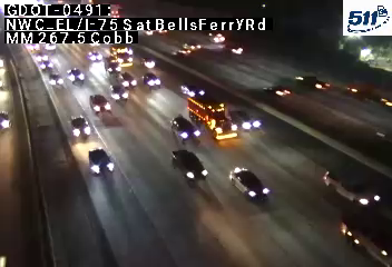GDOT-0491: I-75 S at BellsFerryRd MM 267.5 (Cobb)