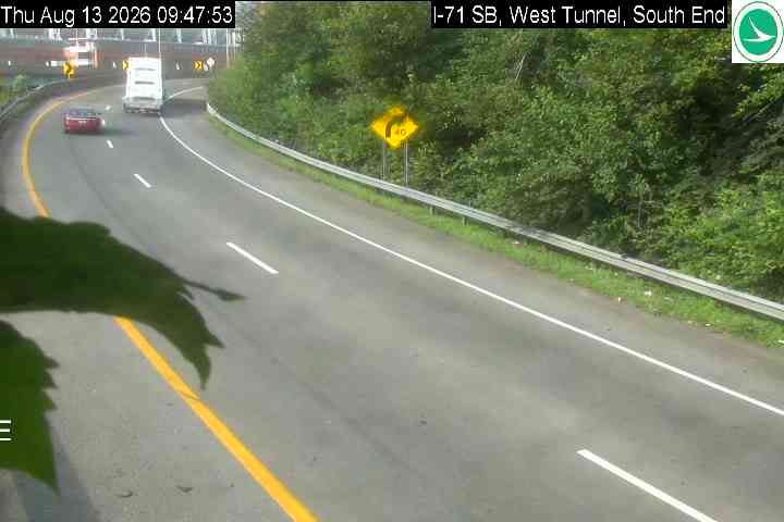 I-71 SB, West Tunnel, South End