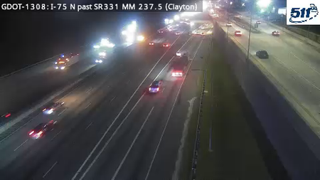 GDOT-1308: I-75 N past SR331 MM 237.5 (Clayton)