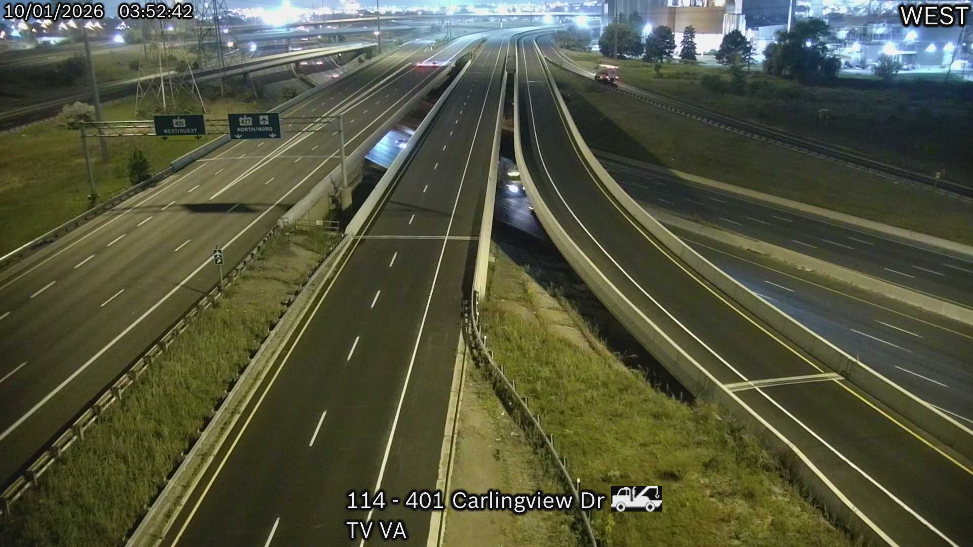 Highway 401 at Carlingview Drive
