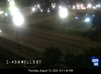 I-43  - I-43 at Wells St