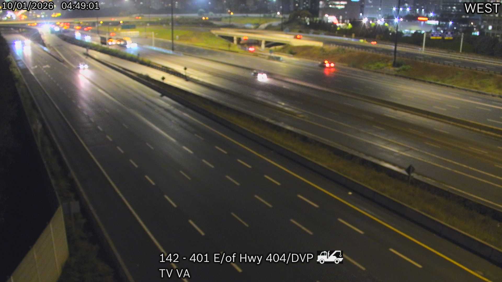 Highway 401 East of Don Valley Parkway