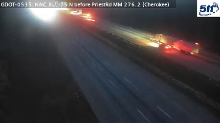 GDOT-0535: I-75 N before PriestRd MM 276.2 (Cherokee)
