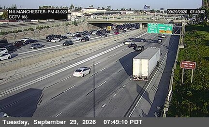 I-5 - I-5 : (188) Manchester Avenue (South of Stanton) - North