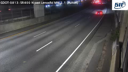 GDOT-0813: SR400 N past LenoxRd MM 2.1 (Fulton)
