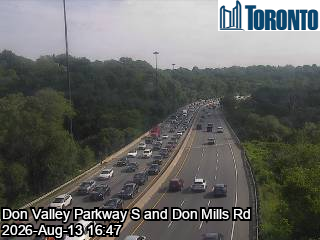 Don Valley Parkway south of Spanbridge Road