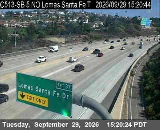 I-5 - (C513) I-5 : SB North of Lomas Santa Fe T