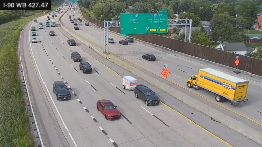 I-90 MP 427.47 WB Between Interchange 53 (I-190 Junction) and 54 (Route 400)