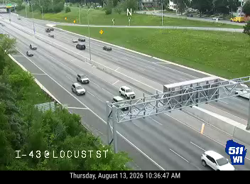 I-43  - I-43 at Locust St
