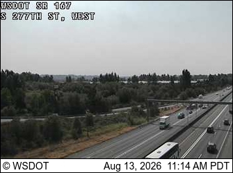 SR 167 at MP 17.9: S 277th St, West