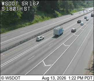 SR 167 at MP 24.4: S 180th St