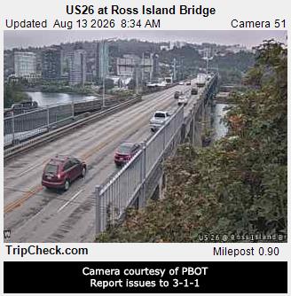 US 26 at Ross Island Bridge