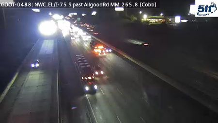 GDOT-0488: I-75 S past AllgoodRd MM 265.8 (Cobb)